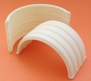 KFS 1/24 半圓 肋條形 雙輪 擋泥板 2入 (T